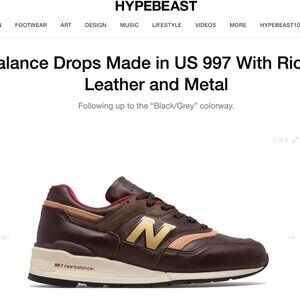 New Balance Made In the USA 997 Brown with Tan | US size 7